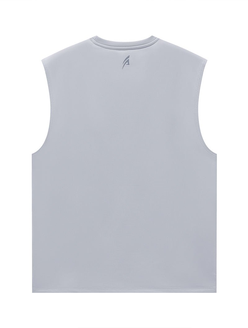 ONE - WAY™ 單向導濕寬肩訓練背心 (淺灰) - AROAK 機能健身服飾 | 專為健人打造