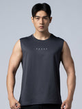 ONE - WAY™ 單向導濕寬肩訓練背心 (鐵灰) - AROAK 機能健身服飾 | 專為健人打造