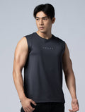 ONE - WAY™ 單向導濕寬肩訓練背心 (鐵灰) - AROAK 機能健身服飾 | 專為健人打造