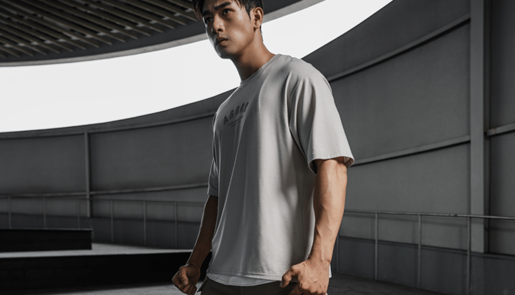 SIRO™ - AP 發泡OVERSIZED機能SIRO短袖上衣 (灰藍) - AROAK 機能健身服飾 | 專為健人打造