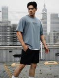 SIRO™ - AP 發泡OVERSIZED機能SIRO短袖上衣 (灰藍) - AROAK 機能健身服飾 | 專為健人打造