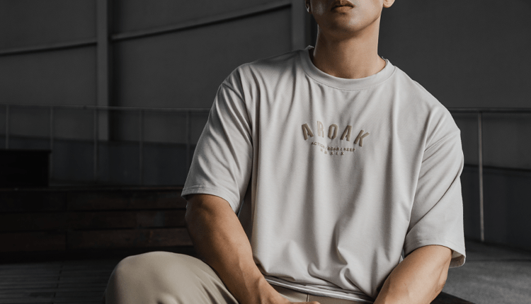 SIRO™ - AP 發泡OVERSIZED機能SIRO短袖上衣 (灰藍) - AROAK 機能健身服飾 | 專為健人打造