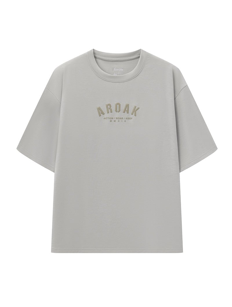 SIRO™ - AP 發泡OVERSIZED機能SIRO短袖上衣 (卡其) - AROAK 機能健身服飾 | 專為健人打造