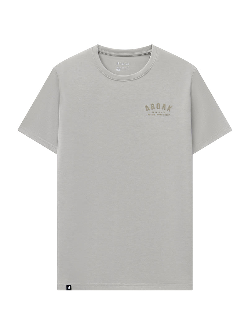 SIRO™ - AP 發泡機能SIRO短袖上衣 (卡其) - AROAK 機能健身服飾 | 專為健人打造