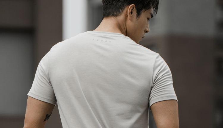 SIRO™ - AP 發泡機能SIRO短袖上衣 (灰藍) - AROAK 機能健身服飾 | 專為健人打造