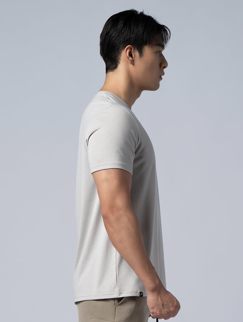 SIRO™ - AP 發泡機能SIRO短袖上衣 (卡其) - AROAK 機能健身服飾 | 專為健人打造