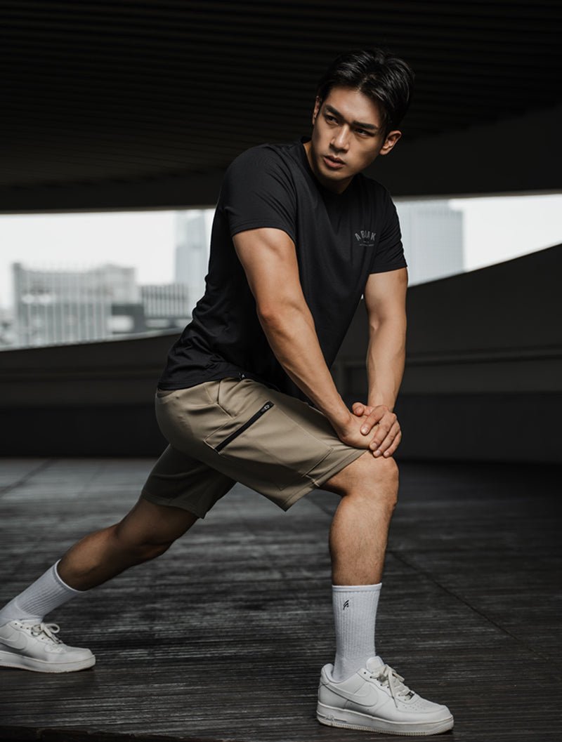 SIRO™ - AP 發泡機能SIRO短袖上衣 (灰藍) - AROAK 機能健身服飾 | 專為健人打造