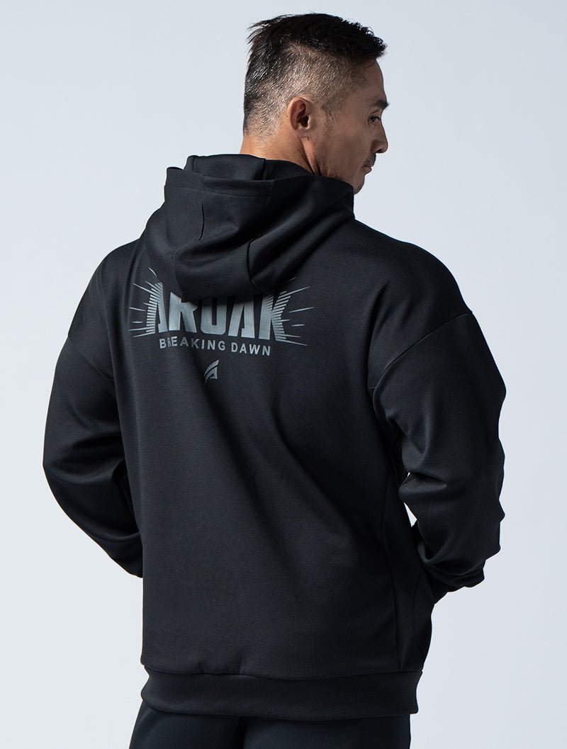 SIRO™ - Dual 曙光戰士連帽上衣 (黑) - AROAK 機能健身服飾 | 專為健人打造