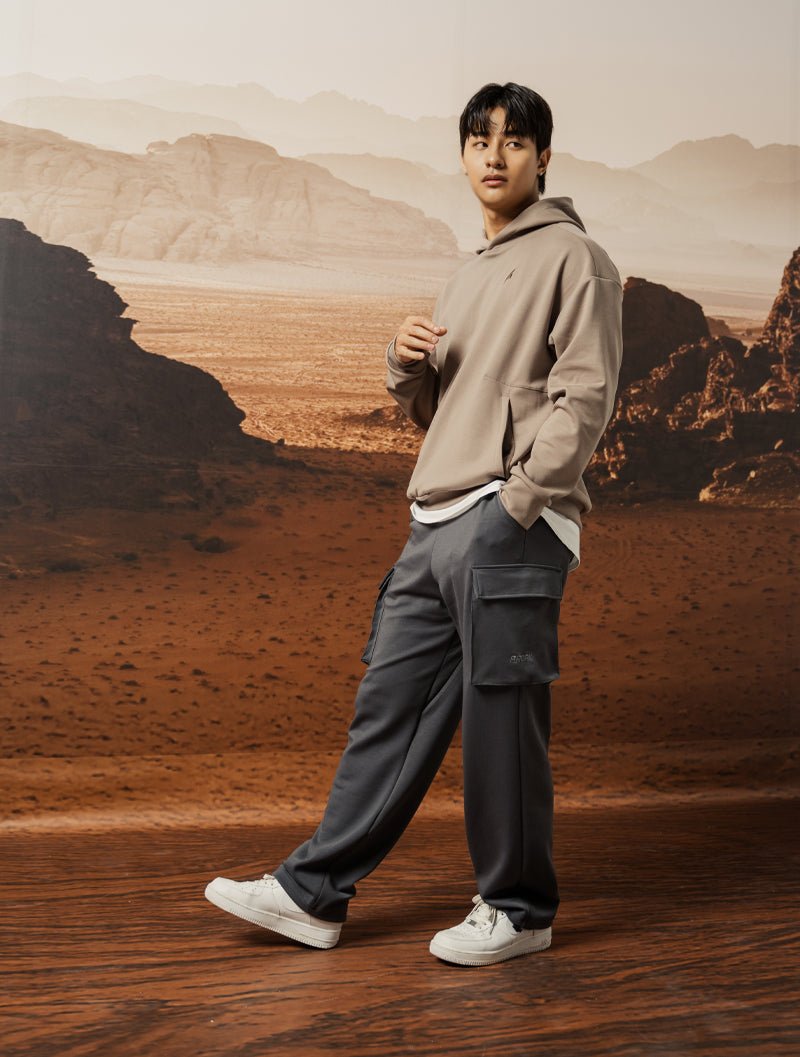 SIRO™ - Dual 剪接寬版連帽上衣 (墨綠) - AROAK 機能健身服飾 | 專為健人打造