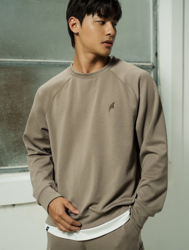 SIRO™ - Dual 拉克蘭袖休閒上衣 (墨綠) - AROAK 機能健身服飾 | 專為健人打造