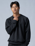 SIRO™ - Dual 拉克蘭袖休閒上衣 (黑) - AROAK 機能健身服飾 | 專為健人打造
