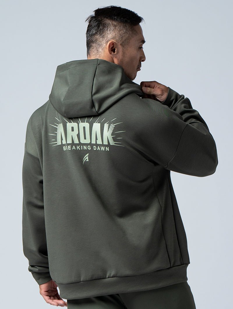 SIRO™ - Dual 曙光戰士連帽上衣 (墨綠) - AROAK 機能健身服飾 | 專為健人打造