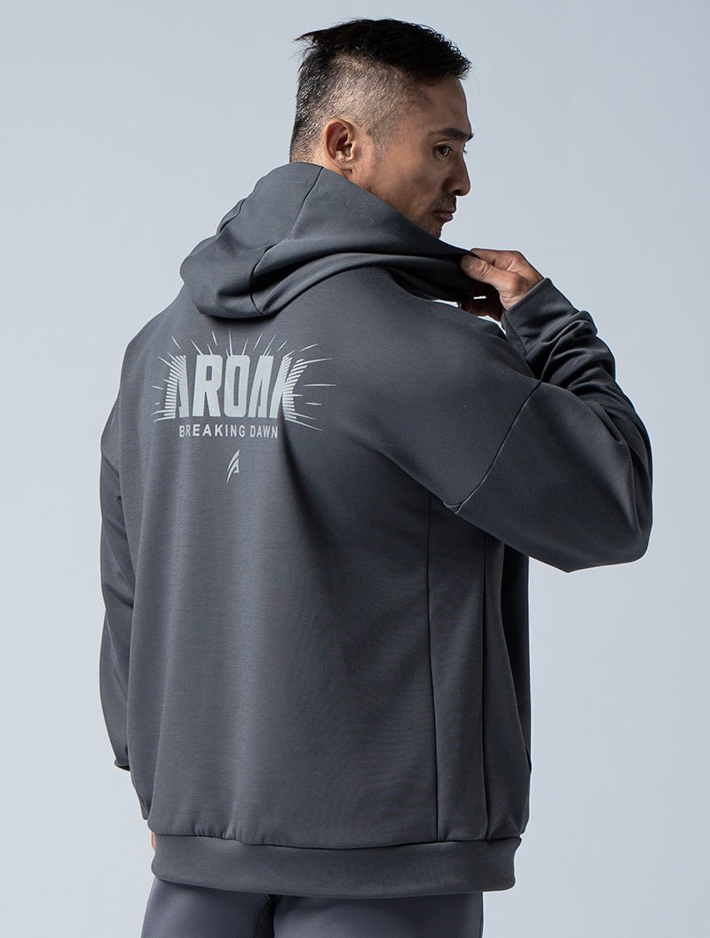 SIRO™ - Dual 曙光戰士連帽上衣 (深灰) - AROAK 機能健身服飾 | 專為健人打造