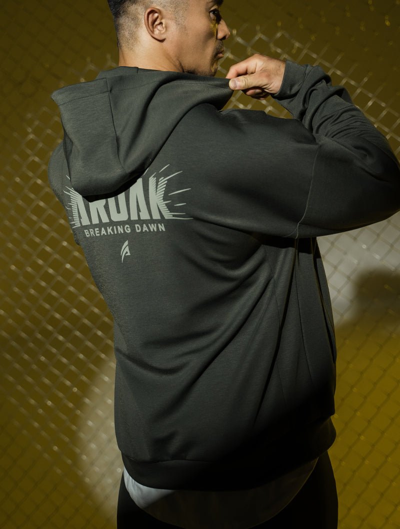 SIRO™ - Dual 曙光戰士連帽上衣 (墨綠) - AROAK 機能健身服飾 | 專為健人打造