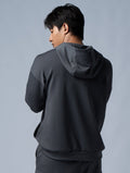 SIRO™ - Dual 剪接寬版連帽上衣 (深灰) - AROAK 機能健身服飾 | 專為健人打造
