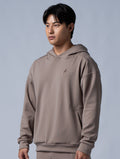 SIRO™ - Dual 剪接寬版連帽上衣 (棕卡其) - AROAK 機能健身服飾 | 專為健人打造