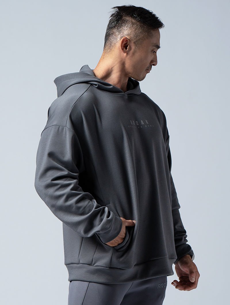 SIRO™ - Dual 曙光戰士連帽上衣 (深灰) - AROAK 機能健身服飾 | 專為健人打造
