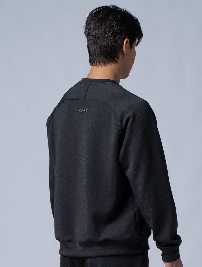 SIRO™ - Dual 拉克蘭袖休閒上衣 (黑) - AROAK 機能健身服飾 | 專為健人打造