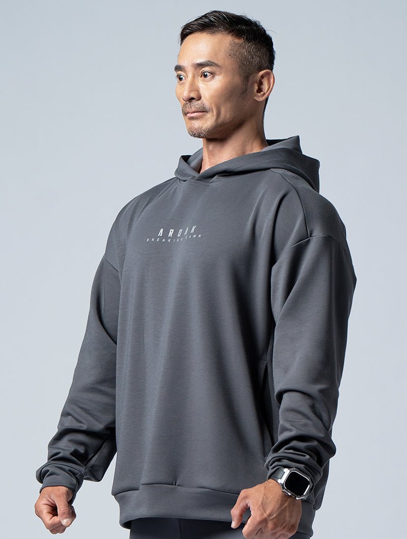 SIRO™ - Dual 曙光戰士連帽上衣 (深灰) - AROAK 機能健身服飾 | 專為健人打造