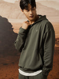 SIRO™ - Dual 剪接寬版連帽上衣 (墨綠) - AROAK 機能健身服飾 | 專為健人打造