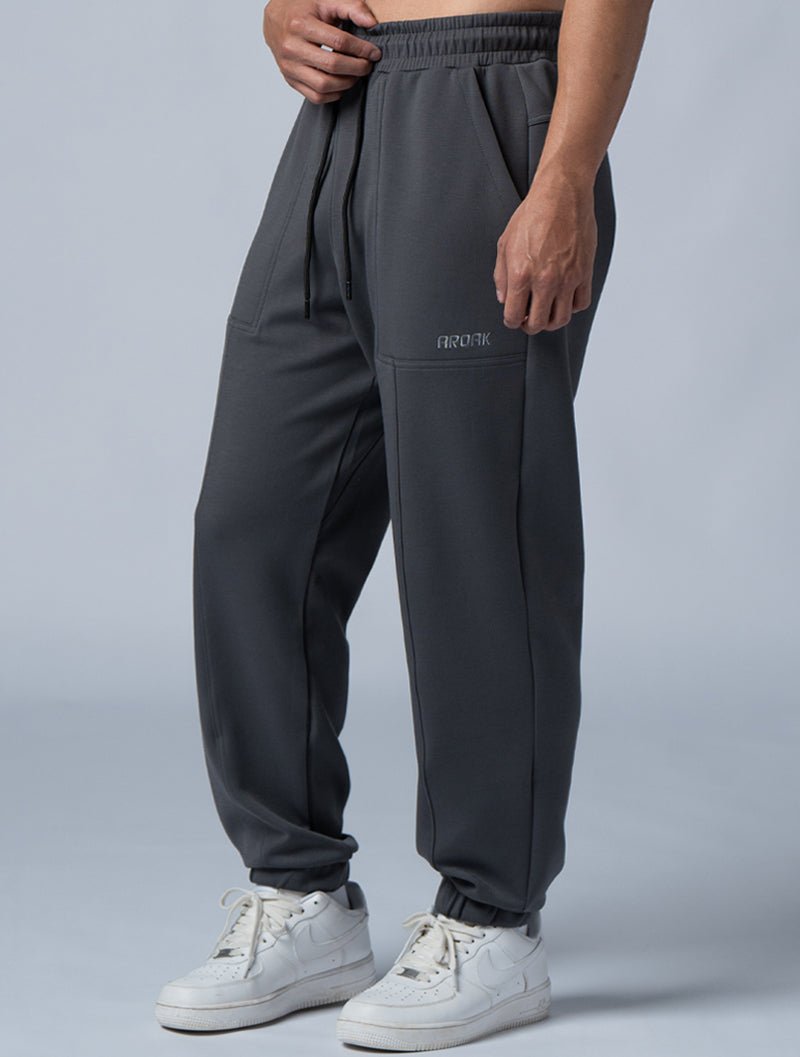 SIRO™ - Dual 休閒束口長褲 (深灰) - AROAK 機能健身服飾 | 專為健人打造