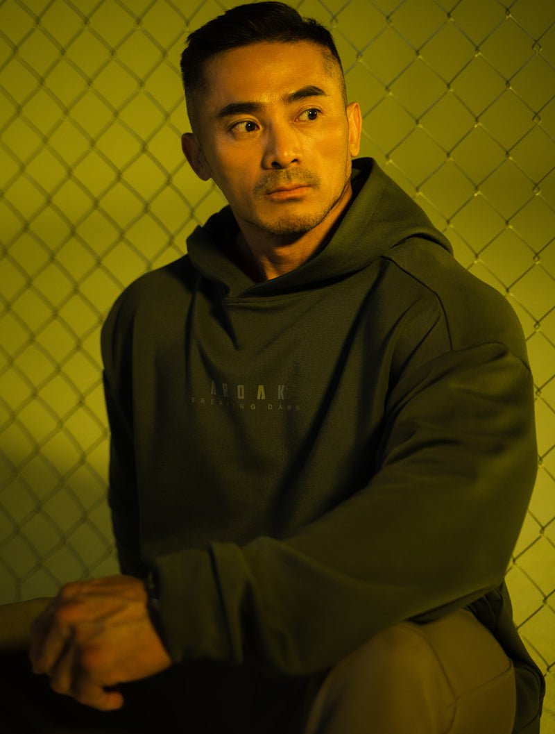 SIRO™ - Dual 曙光戰士連帽上衣 (黑) - AROAK 機能健身服飾 | 專為健人打造