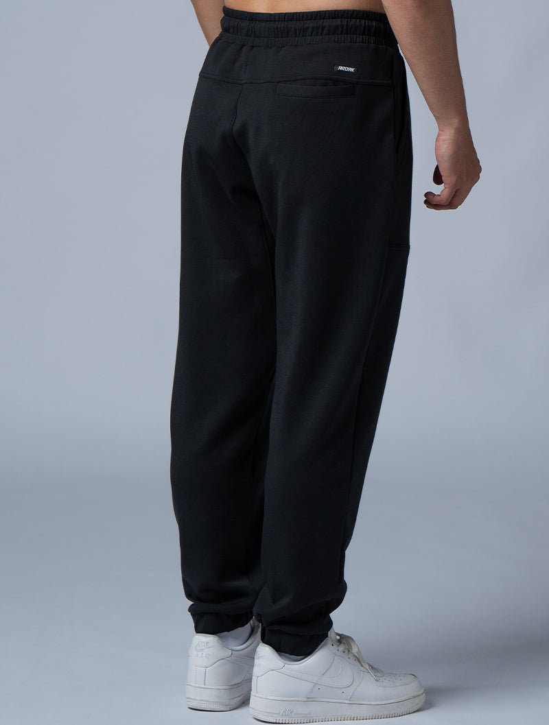 SIRO™ - Dual 休閒束口長褲 (黑) - AROAK 機能健身服飾 | 專為健人打造