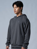 SIRO™ - Dual 剪接寬版連帽上衣 (深灰) - AROAK 機能健身服飾 | 專為健人打造