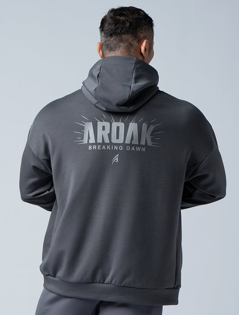 SIRO™ - Dual 曙光戰士連帽上衣 (深灰) - AROAK 機能健身服飾 | 專為健人打造