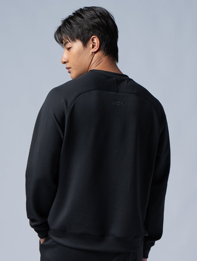 SIRO™ - Dual 拉克蘭袖休閒上衣 (黑) - AROAK 機能健身服飾 | 專為健人打造