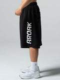 SIRO™ - Shield 爆裂紋七分短褲 (黑) - AROAK 機能健身服飾 | 專為健人打造