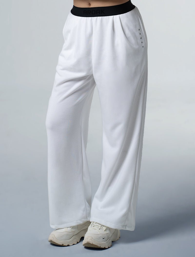 SIRO™ - Shield 直筒寬版休閒長褲 25 - 1 (白) - AROAK 機能健身服飾 | 專為健人打造