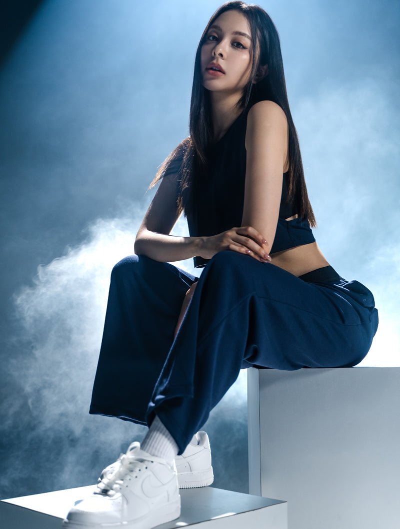 SIRO™ - Shield直筒寬版休閒長褲 25 - 1 (深藍) - AROAK 機能健身服飾 | 專為健人打造