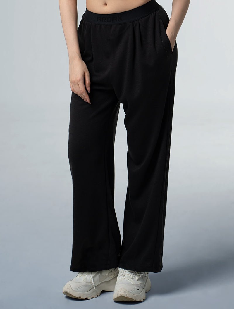 SIRO™ - Shield 直筒寬版休閒長褲 25 - 1 (黑) - AROAK 機能健身服飾 | 專為健人打造
