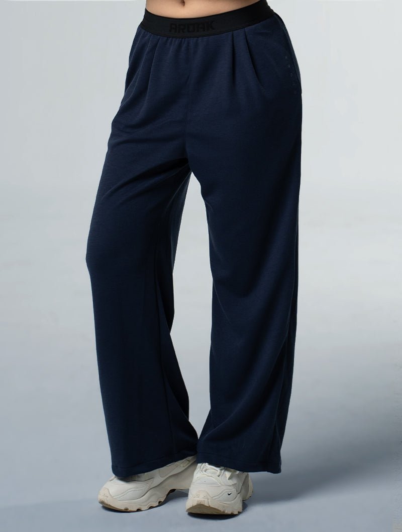 SIRO™ - Shield直筒寬版休閒長褲 25 - 1 (深藍) - AROAK 機能健身服飾 | 專為健人打造