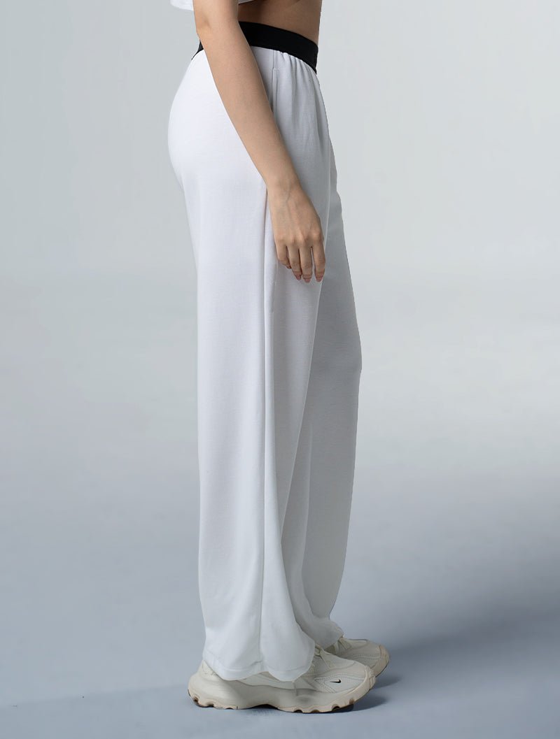 SIRO™ - Shield 直筒寬版休閒長褲 25 - 1 (白) - AROAK 機能健身服飾 | 專為健人打造