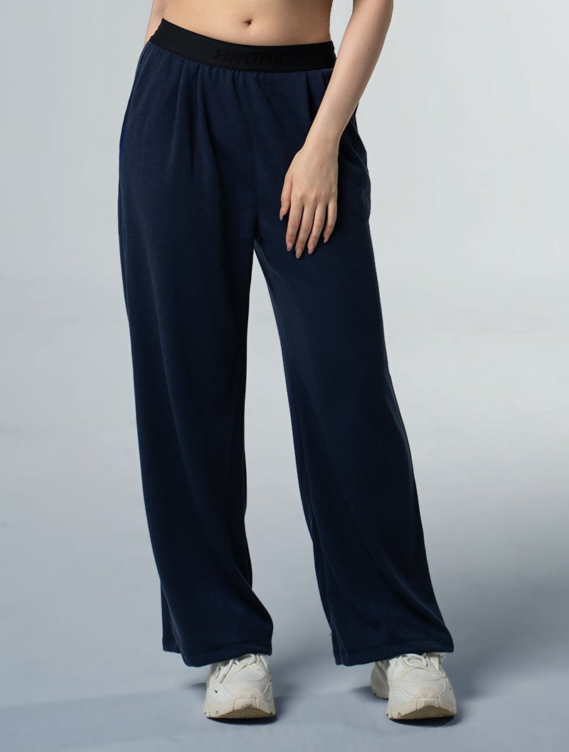 SIRO™ - Shield直筒寬版休閒長褲 25 - 1 (深藍) - AROAK 機能健身服飾 | 專為健人打造