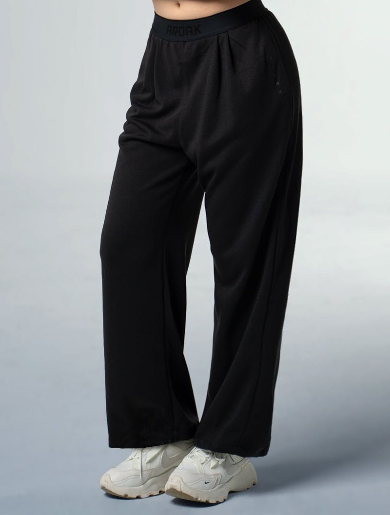 SIRO™ - Shield 直筒寬版休閒長褲 25 - 1 (黑) - AROAK 機能健身服飾 | 專為健人打造
