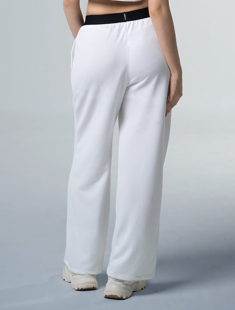 SIRO™ - Shield 直筒寬版休閒長褲 25 - 1 (白) - AROAK 機能健身服飾 | 專為健人打造