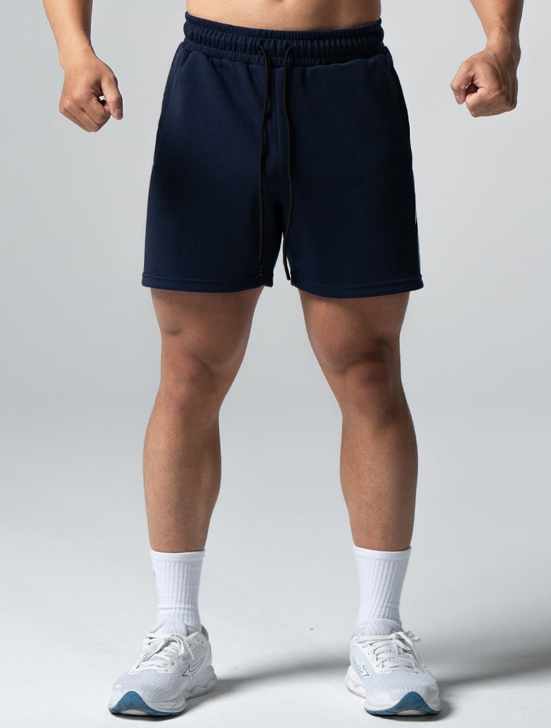 SIRO™ - Shield 休閒短褲 (深藍) - AROAK 機能健身服飾 | 專為健人打造