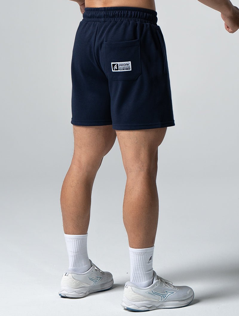 SIRO™ - Shield 休閒短褲 (深藍) - AROAK 機能健身服飾 | 專為健人打造