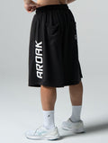 SIRO™ - Shield 爆裂紋七分短褲 (黑) - AROAK 機能健身服飾 | 專為健人打造