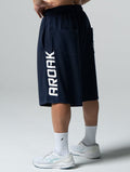 SIRO™ - Shield 爆裂紋七分短褲 (深藍) - AROAK 機能健身服飾 | 專為健人打造