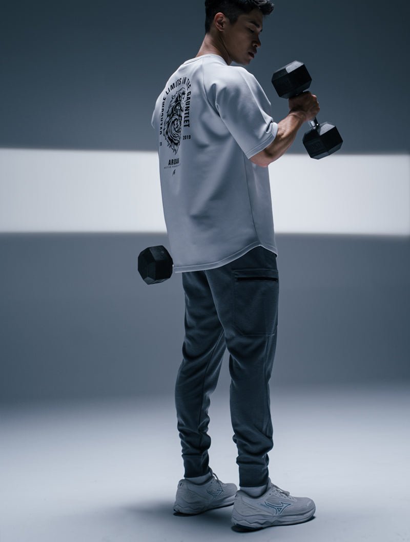 SIRO™ - Shield 休閒工裝束口褲 (黑) - AROAK 機能健身服飾 | 專為健人打造