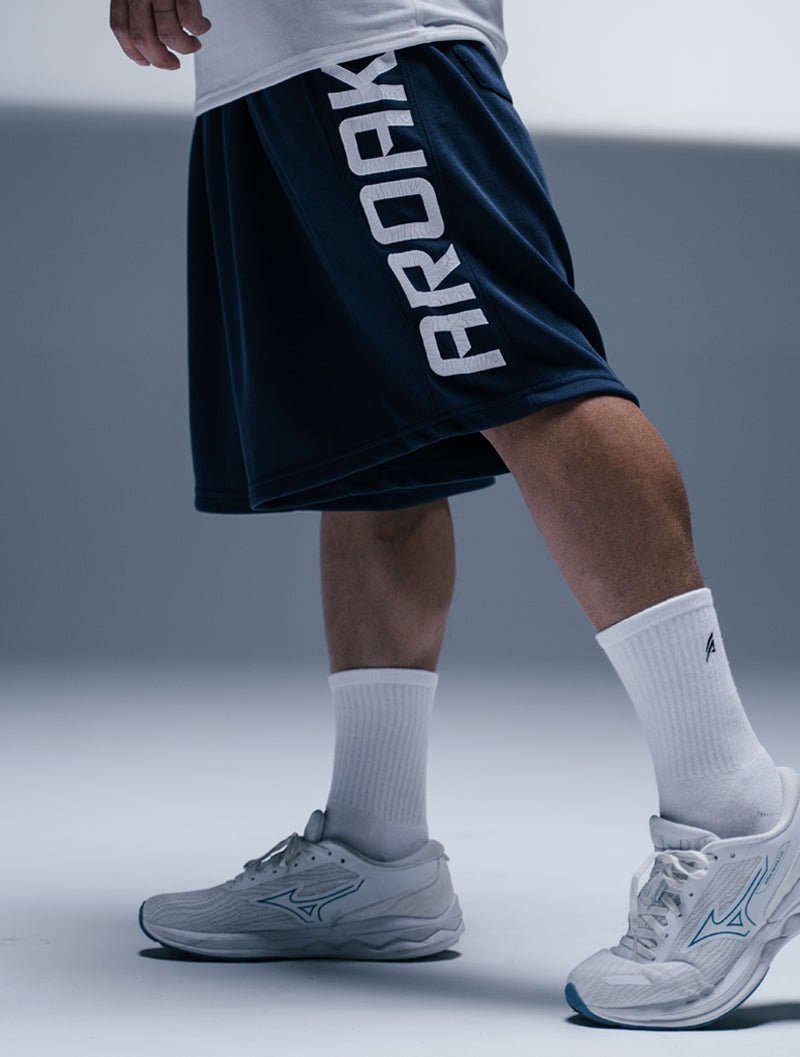 SIRO™ - Shield 爆裂紋七分短褲 (黑) - AROAK 機能健身服飾 | 專為健人打造