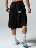 SIRO™ - Shield 爆裂紋七分短褲 (黑) - AROAK 機能健身服飾 | 專為健人打造