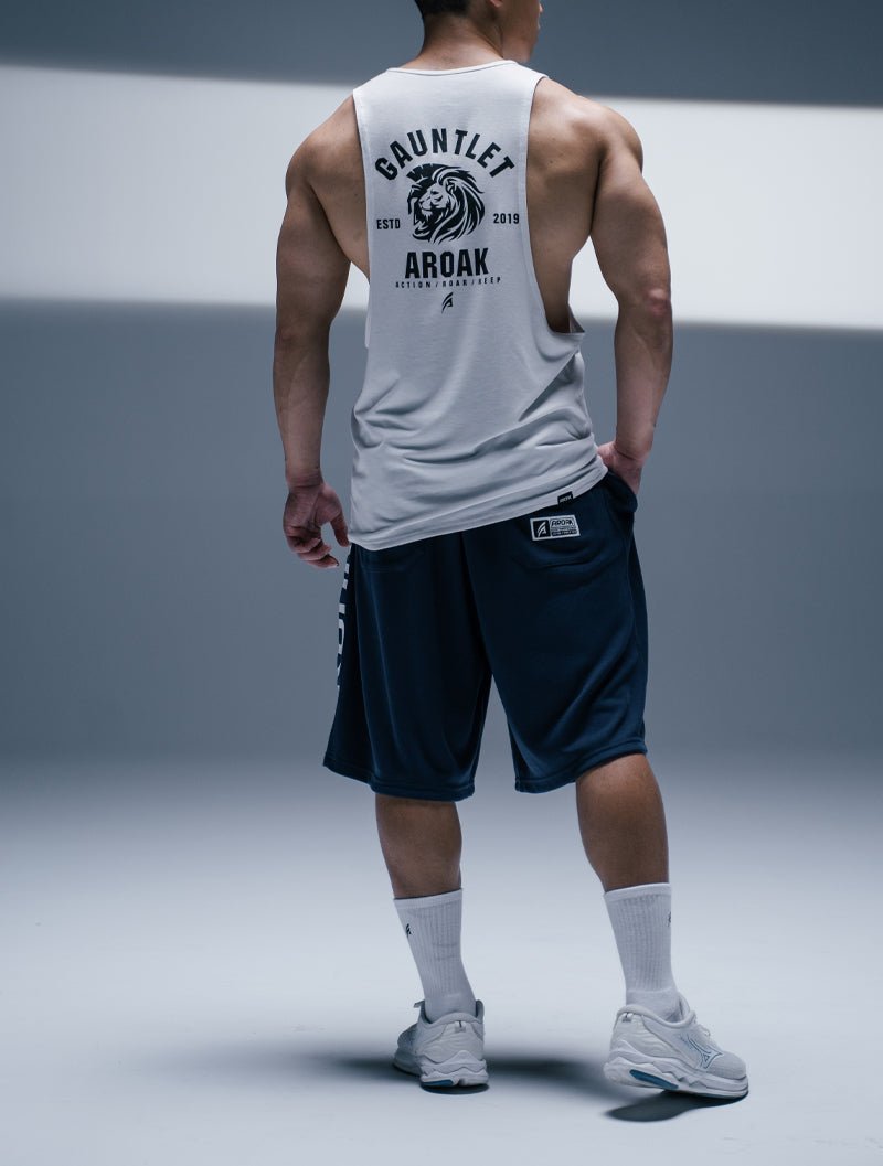 SIRO™ - Shield 爆裂紋七分短褲 (黑) - AROAK 機能健身服飾 | 專為健人打造