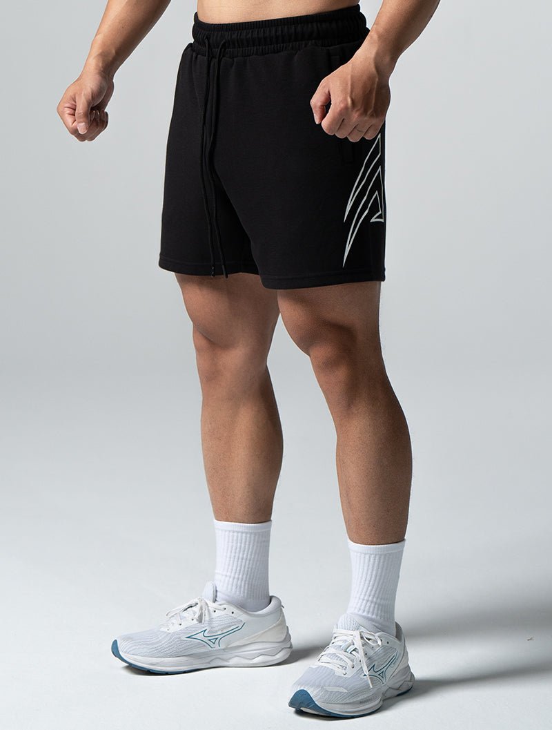 SIRO™ - Shield 休閒短褲 (黑) - AROAK 機能健身服飾 | 專為健人打造