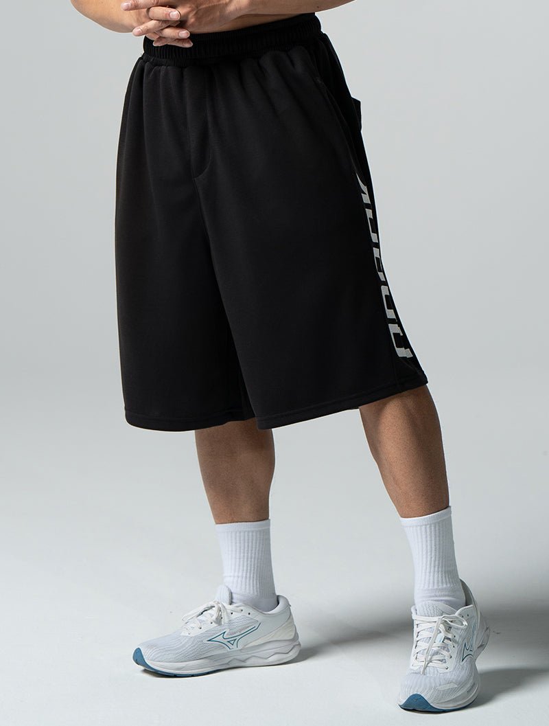 SIRO™ - Shield 爆裂紋七分短褲 (黑) - AROAK 機能健身服飾 | 專為健人打造