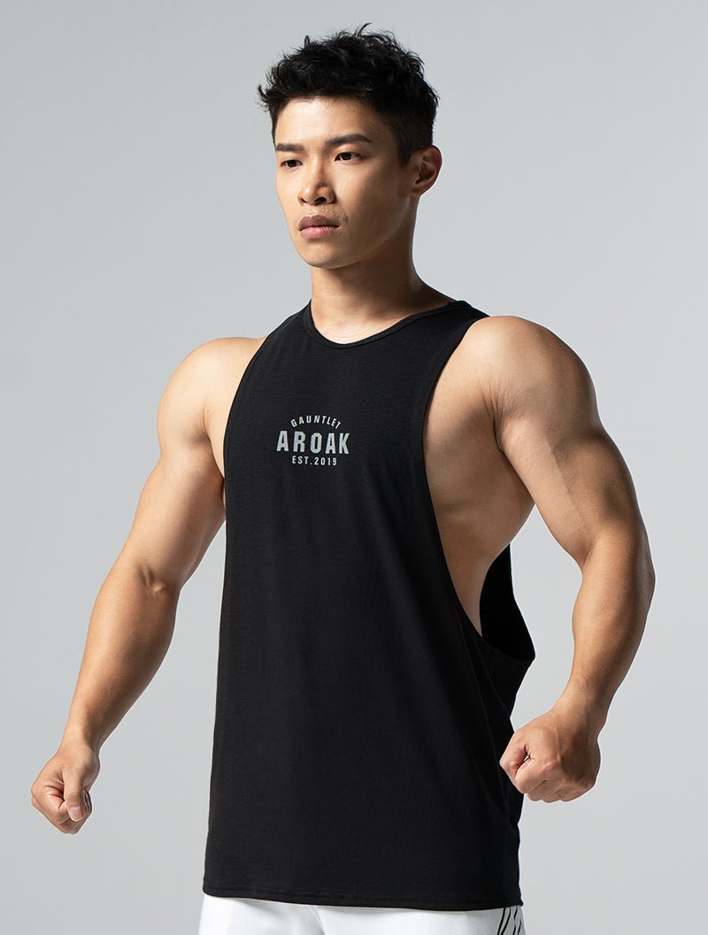 TENCEL™ - SGL 戰獅之魂背心 (黑) - AROAK 機能健身服飾 | 專為健人打造